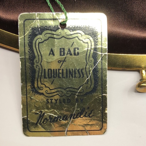 Ladies Normandie Beige Fabric 1940s Clutch w/ Detailed Beading - Picture 8 of 8